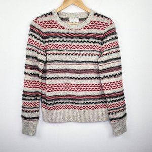 LUCKY BRAND WOOL BLEND STRIPED TOP SWEATER NWT